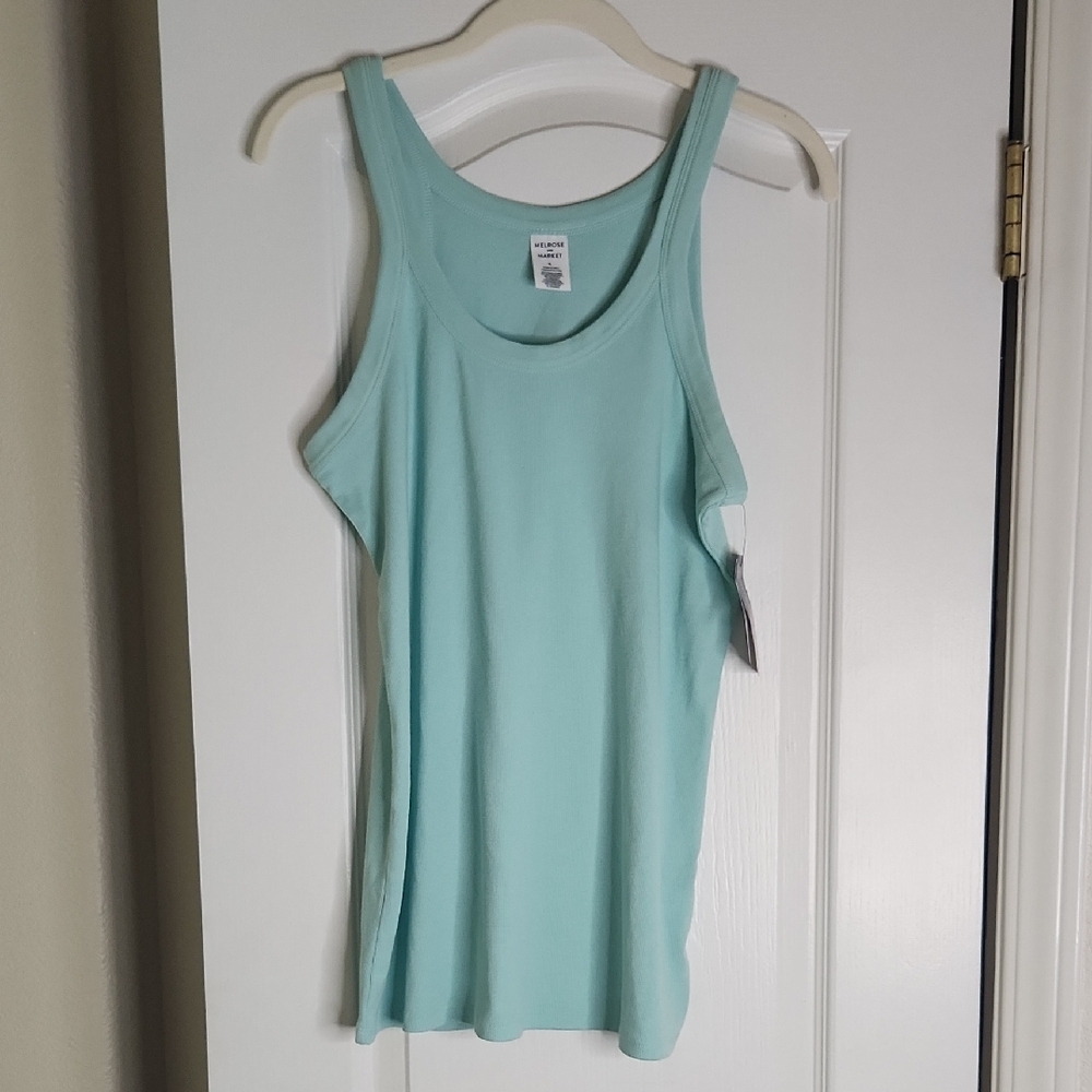 Melrose and Market Aqua‎ Tank Top, size XL